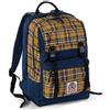 ZAINO DUFFY TRICOLORE INVICTA SCUOLA LAVORO VACANZA VINTAGE PORTA LAP TOP QUADRI