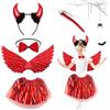 Red Devil Costume Kit diavolo corno fascia diavolo diavolo rosso