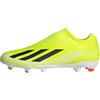 adidas X Crazyfast League Laceless Firm Ground Boots, Scarpe da Calcio Unisex-Adulto, Solar Yellow/Core Black/Cloud White, 47 EU
