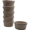 ToCi Mini ciotole per tapas - ciotole per snack e salse caramelle - ciotole per croccette - piccole ciotole in ceramica - ideale per antipasti Meze o Kahvalti... (tortora)