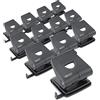 Rapesco PF827PB2T Confezione Business: 827-P Perforatrice a 2 Fori, Capacità 30 Fogli, Nero, Confezione da 12