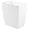 InterDesign iDesign 64770EU Mono Cestino Rifiuti, Rettangolare, Plastica, Bianco, 28.5x17.75x30.5 cm