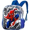 Marvel Spiderman Jumping-Zaino 3D Piccolo, Grigio, 26 x 31 cm, Capacità 8.5 L
