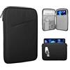 TiMOVO 9-11 Custodia per Tablet, Compatibile con iPad 11 A16 2025, iPad 10,9/10,2| Air 11, Galaxy Tab A9+ / A11 Plus 11, Borsa Protettiva con Tasche, Nero