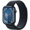 Apple Watch Serie 9 2023 GPS 41mm Cassa Alluminio Mezzanotte Sport Loop Midnight