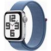Apple Watch SE 2023 2gen GPS 40mm Cassa Alluminio Argento Sport Loop Winter Blue