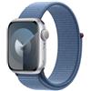Apple Watch Serie 9 2023 GPS 41mm Cassa Alluminio Argento Sport Loop Winter Blue