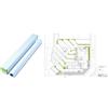 CONFEZIONE DA 12 ROTOLI CARTA PLOTTER GR. 60 H.CM 106,7 CM X 50 METRI ANIMA 5 CM