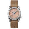 BODERRY Orologio militare automatico in titanio da uomo, 40 mm, con funzione giorno-data, impermeabile fino a 100 metri, cinturino in Nylon, movimento meccanico giapponese, corona a vite, salmone