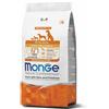 Monge Natural Superpremium All Breeds Anatra Con Riso E Patate Cibo Secco Cani Cuccioli Sacco 12kg