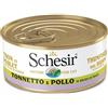 Schesir Tonnetto E Pollo In Brodo Di Pesce Cibo Umido Gatti Adulti Lattina 70g