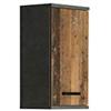 Forte Veris Pensile con 1 anta, in legno derivato, effetto cemento grigio scuro, stile Vintage Old Wood, 68,8 x 40,2 x 29 cm