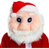 I LOVE FANCY DRESS LTD Testa di mascotte di Babbo Natale con testa di Babbo Natale e cappello di Babbo Natale rosso e barba bianca e baffi - Costume da Babbo Natale in peluche per feste (taglia unica per la maggior parte)