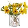TREND FOR HOME Vaso Vetro Trasparente Cilindrico per Fiori e Tulipani - Decorativo da Interno, Contenitore per Candele, A: 15 cm, ⌀ 15 cm, 2350 ml, Calen