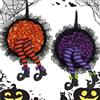 YUEMING 2PCS Ghirlande di Halloween per Porta D'ingresso, Ghirlanda di Strega con Gambe Ghirlanda, Decorazione della Parete di Halloween Ghirlande pour Porte d'entrée Intérieur Extérieur