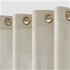 MIULEE Tende per Interni Tenda Camera da Letto Bianca Soggiorno Lino Finestre Con Occhielli Tenda a Pannello Traslucido Adatte Moderne Trasparente Tende Cucina 140 x 215 CM