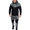 keepmore Set Tuta da Ginnastica da Uomo Felpa Mimetica Jogger Pantaloni da Jogging Patchwork Patchwork Tuta Sportiva Calda