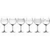 Leonardo Casella 061800 - Set di 6 bicchieri da vino rosso, 630 ml, con motivi, lavabili in lavastoviglie, resistenti agli urti, bicchieri da vino rosso, 6 pezzi