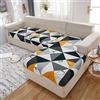 ZZDZW Copridivano 3 Posti con Penisola Copri Divano Angolare a Destra a Sinistra Elasticizzato Copridivani a SX a DX Elasticizzati Universali Copertura Fodera per Divano Sofa Cover