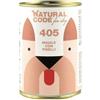 Natural Code 405 Cibo Umido Con Maiale/piselli Per Cani Adulti Barattolo 400g