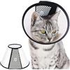 SUQ Collari Protettivi, Coni Collare Protettivo Forma Cono, Collare Protettivo in Plastica Elizabeth Copri Collo Pratico di Sicurezza Anti-Morso per Gatti, Cani Piccoli, Piccola Taglia(26-33cm)
