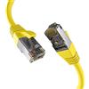 EFB-Elektronik - Cavo di rete CAT. 8 fino a 40 Gb - Cavo Ethernet LAN da 1 m con protezione antipiega - Trasmissione dati e alimentazione PoE - Connettore RJ45, schermatura S/FTP PIMF - Giallo