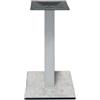 Ristosubito Base da interno in acciaio inox TESR Basi in stratificato HPL COMPACT, spessore 20 mm, tubo in metallo, piastra superiore (300 x 300 x 3 mm) piedini regolabili Modello 274-HPQ406