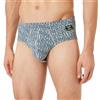 Emporio Armani Men's Brief all Over Bold Logo Slip Boxer, Grey Melange/Artic, L Uomini