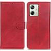 GOKEN Cover per Motorola Moto G54 5G, Custodia Folio in Pelle Flip Wallet Libro Case con Portafoglio, Premium PU/TPU Magnetica Cover con Supporto di Stand/Carte Slot -Rosso