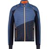 CMP Giacca softshell leggera da uomo con maniche rimovibili, leggera softshell, blu - bluestone, 60