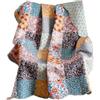 Barefoot Bungalow Greenland Home Carlie Modern Floral Quilt, Arazzo e Coperta, 127 x 152,4 cm, toppe in calico
