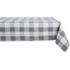 DII Buffalo - Tovaglia classica a quadri, 60 x 104 cm, colore: grigio e bianco