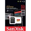 GielleService Scheda Memoria Sandisk Extreme Micro SDHC 32 GB UHS-I U3 A1 Classe 10 90 MB/s + Adattatore SD