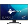 Eizo Monitor led 27'' Eizo Flexscan EV2740X 4K UHD 3840x2160/5ms/classe D/Nero [EV2740X-BK]