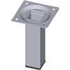 Element System 18133-00353 Set de 4 Gambe in Acciaio con Piastra di Ancoraggio, Cromo, 10 cm, Set di 4 Pezzi
