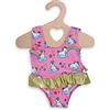 Heless 2662 - Costume da Bagno per Bambole, Motivo Unicorno, Misura 35-45 cm, per divertirsi nelle Calde giornate estive