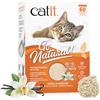 Catit Go Natural, lettiera agglomerante per gatti con profumo di vaniglia, da baccelli di pisello naturali, 99,9% senza polvere, forte controllo degli odori, facile da rimuovere, 5,6 kg