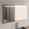 Specchio con illuminazione integrata bagno rettangolare Hollywood L 100 x H  70 cm SENSEA