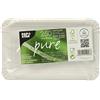 PAPSTAR Piatti di carta monouso bianchi quadrati Pure (250 pezzi), in 100% fibra fresca, 11 x 17,5 cm, per uso alimentare, compostabili, per uso domestico/ristorazione, #11057