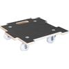 WAGNER Carrello per piante MAXIGRIP 39 x 39 x 10 cm I Carrello trasportatore/portavaso per interni&esterni I Carrello trasportatore in legno certificato FSC®I Portata 200 kg I Made in Germany-20139301