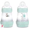 BAMED BABY ITALIA Srl MAM BIBERON EASY START 160 ML 0+ TETTARELLA 1 MASCHIO