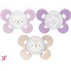 CHICCO (ARTSANA SpA) CHICCO SUCCHIETTO COMFORT GIRL IN SILICONE 6-16 MESI 2 PEZZI