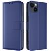 TQIAHF Cover per iPhone 15 Custodia a Libro in Pelle,Blu Scuro | con Porta Carte Portafoglio Libretto Antiurto Magnetica Supporto Copertura Telefono Flip Case Sottile Protezione Completa