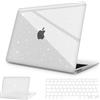 NPUOLS Custodia Protettiva per MacBook Air 13 Pollici Cover 2021 2020 2019 2018 Modello A2337(M1) A2179 A1932, Cristallo Rigide Custodia e Ultra Sottile TPU UE Tastiera Cover (A2337 A2179), Glitter