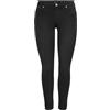 ONLY Onldaisy Reg Push Up SK Ank DNM Jeans Skinny Fit, Denim Nero, 29W x 32L Donna