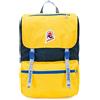 Invicta Zaino Jolly Vintage, Giallo/Blu, Tasca Porta Pc 13'', Viaggio y Tempo Libero, 18 Lt, Per Uomo Donna