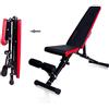 CCLIFE Panca Regolabile pieghevole panca pesi Panca Regolabile Multifunzione Panca per Addominali panca fitness casa per Allenamento, Color:Nero-019