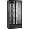 KLIMAITALIA Vetrina refrigerata per vino colore nero - 477 litri - monotemperatura 0/+10 °C con porta vetro - Cm 90 x 54 x 182 h