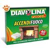 Diavolina Fuoco Accendi-Fuoco in Cubi - Confezione Da 40 Pezzi