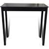 Tidyard Tavolo da Bar Alto Moderno in MDF Nero,Tavolo da Bar Alto Moderno,Tavolo Rettangoalre,Tavolo da Cucina Moderno 115x55x107 cm